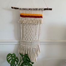 My project in Introduction to Macramé: Creation of a Decorative Tapestry course. Een project van Ontwerp van accessoires, Craft, Interieurontwerp,  Interieurdecoratie, Textiel, Macramé y Textielontwerp van knipke_knipke - 27.02.2022