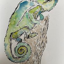My project in Experimental Watercolor Techniques for Beginners course. Traditional illustration, Fine Arts, Watercolor Painting, and Naturalistic Illustration project by alexandra_edlinger - 02.27.2022