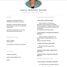 CV. Un progetto di Pubblicità di Paula Miranda - 28.02.2022