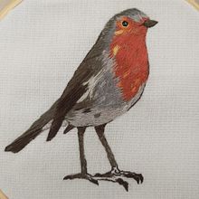 Meu projeto do curso: Pintar com linha: técnicas de ilustração têxtil. Un projet de Illustration traditionnelle, Broderie , et Design textile de Valéria Andrade - 28.02.2022