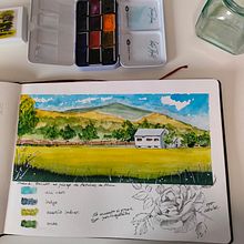 Mi Proyecto del curso: Cuaderno de viaje en acuarela. Traditional illustration, Watercolor Painting, Architectural Illustration, and Sketchbook project by laura_perez_arnaez - 02.28.2022