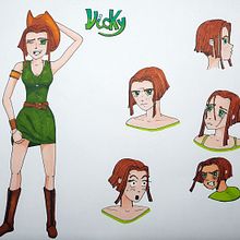 Vicky by Cedraak. Un progetto di Illustrazione tradizionale, Character design, Fumetto e Manga di Cedric K - 28.02.2022