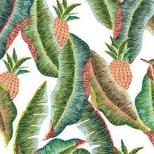 Estampa Folhagem Tropical [Farm Rio]. Printing, Textile Printing, and Design project by Carolê Marques de Andrade - 02.28.2022