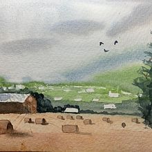 Mi Proyecto del curso: Paisajes en acuarela: técnicas y herramientas experimentales. Fine Arts, Painting, and Watercolor Painting project by Gabilú Fonseca - 03.01.2022