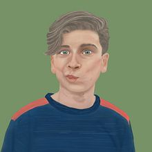 The Face. Un proyecto de Pintura digital de lesleyroegner - 11.11.2021