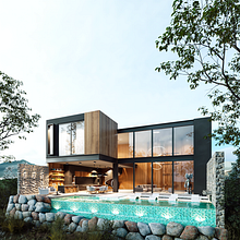 Casa Coir - México . Architecture, Design, 3D, Interior Design, Interior Architecture, L, scape Architecture, and 3D Modeling project by Gabriel Cuenca Espinoza - 02.13.2022
