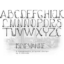 Diseño tipográfico Isbilyanne Ein Projekt aus dem Bereich T, pografie, T und pografisches Design von E Obradó - 01.03.2022