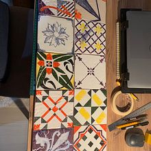My project in Design and Create Portuguese Ceramic Tiles course. Artesanato, Design e fabricação de móveis, Design de interiores, Decoração de interiores, Cerâmica, DIY, e Pintura decorativa projeto de belgin_bozkur - 01.03.2022