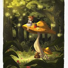 Mein Kursprojekt: Fantasie-Illustrationen mit Procreate. Projekt z dziedziny Trad, c, jna ilustracja, Ilustracja c, frowa, R, sunek c i frow użytkownika ladyastrogah - 01.03.2022