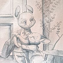 Il mio progetto del corso: Personaggi animali ad acquerello di libri per bambini. Un proyecto de Ilustración tradicional, Bellas Artes, Pintura, Dibujo, Pintura a la acuarela, Ilustración infantil y Narrativa de ALESSANDRA VISSER - 28.02.2022