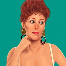 Verónica Forqué - Kika - Pedro Almodóvar. Un proyecto de Ilustración tradicional, Cine, vídeo, televisión, Diseño de personajes, Dibujo, Ilustración digital, Dibujo de Retrato, Dibujo realista, Pintura digital e Ilustración editorial de Antonio Ufarte - 01.03.2022