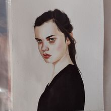 Meu projeto do curso: Retrato em aquarela a partir de uma fotografia 1. Projekt z dziedziny Trad, c, jna ilustracja, Projektowanie postaci i  Sztuki piękne użytkownika Larissa Medeiros de Souza - 26.02.2022