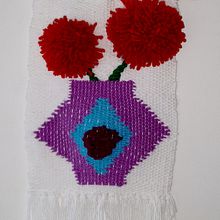 Mi Proyecto del curso: Tejido de tapices en telar de alto lizo. Un projet de Artisanat, Décoration, Art textile, Tissage , et Design textile de Angelica Goenaga - 01.03.2022
