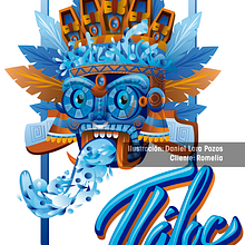 Ilustración Dios Tláloc. Un proyecto de Ilustración tradicional y Diseño de personajes de Daniel Lara Pozos - 30.08.2021