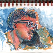 My project in Architectural Sketching with Watercolor and Ink course. Sketching, Drawing, Watercolor Painting, Architectural Illustration, Sketchbook & Ink Illustration project by dsrobertson - 03.01.2022