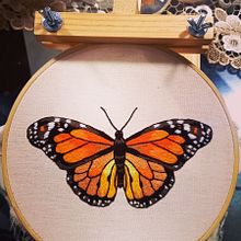 Mi Proyecto del curso: Técnicas de bordado realista. Traditional illustration, Embroider, and Textile Design project by midna13085 - 02.28.2022