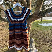My project in Crochet Techniques for Colorful Clothing course. Un proyecto de Diseño de moda, Tejido, DIY, Crochet y Diseño textil de Linda Ekvall - 02.03.2022