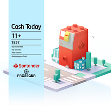 Craft Worldwide / Santander Cash Today. Un proyecto de Animación 3D, Publicidad, Motion Graphics, 3D y Animación de Margarito Estudio - 02.03.2022