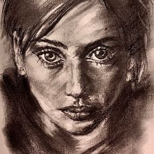 One more portrait attempt. Un progetto di Illustrazione tradizionale, Artigianato, Belle arti e Disegno di Di Sun - 02.03.2022