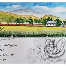 Mein Kursprojekt: Aquarellreiseheft. Projekt z dziedziny Trad, c, jna ilustracja, Malowanie akwarelą,  R, sunek architektoniczn i Sketchbook użytkownika Rosemarie - 01.03.2022