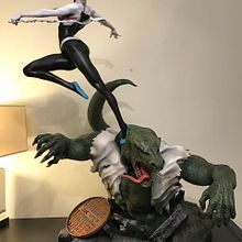Spider Gwen 1/4 impresión 3D . 3D, Sculpture, and 3D Modeling project by Gabriel Risco Yañez - 03.02.2022