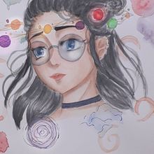 Meu projeto do curso: Retrato ilustrado em aquarela. Een project van Traditionele illustratie,  Beeldende kunst, Schilderij,  Tekening, Aquarelschilderen,  Portrettekening y  Artistieke tekening van Laís - 02.03.2022