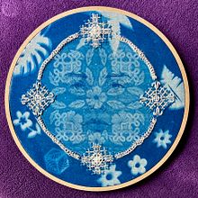 Meu projeto do curso: Bluework: cianotipia e bordado. Un progetto di Illustrazione tradizionale, Artigianato, Belle arti, Papercraft, Stampa, Ricamo, DIY, Stampa tessile e Textile Design di lilykf - 02.03.2022