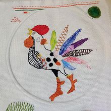 Mi Proyecto del curso: Técnicas de bordado: ilustrando con hilo y aguja. Un proyecto de Bordado y Diseño textil de Maria Puentes - 02.03.2022