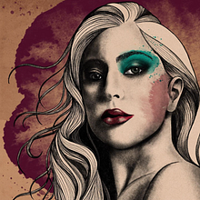 Portrait - Gaga. Digital Illustration project by Maya R - 03.03.2022