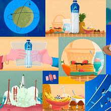 Polo Estudio / Aquarius. Un proyecto de Motion Graphics, Ilustración tradicional, Publicidad y Dirección de arte de Margarito Estudio - 03.03.2022