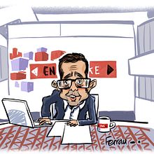 Caricaturas. Traditional illustration & Ink Illustration project by Ferran Martín - 03.03.2022