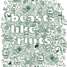 Monstruos y fruta. Een project van Traditionele illustratie, Vectorillustratie y Digitale illustratie van salengui - 03.03.2022