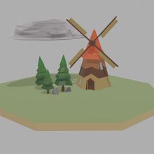 My project in Low Poly Set Modeling for Video Games course. 3D, and 3D Modeling project by Tibor Visković - 03.03.2022