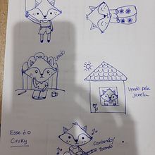 Meu projeto do curso: Ilustração kawaii: crie personagens adoráveis. Traditional illustration, Manga, and Character Design project by Adriana Alves - 03.08.2022