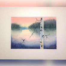Il mio progetto del corso: Paesaggi ad acquerello ricchi di atmosfera . Arte plastice, Pictura și Pictură în acuarelă de Delia Florentina Zara - 03.04.2022