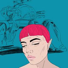 PINK HAIR GIRL. Traditional illustration, Digital Illustration, and Digital Drawing project by Nino Gogichaishvili - 03.04.2022