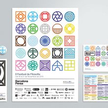 II Festival de Filosofia Barcelona Pensa. Un progetto di Design di poster , Br, ing, Br, identit e Graphic design di Genis Carreras - 20.11.2015