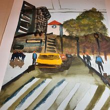 Mi Proyecto del curso: Paisajes urbanos en acuarela. Een project van  Beeldende kunst, Aquarelschilderen y  Architecturale illustratie van manusermar - 04.03.2022