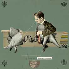 Stegosaurus. Collage, and Editorial Illustration project by Pablo Peiker - 03.02.2020