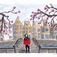 My project in Watercolor Illustration with Japanese Influence course. Un progetto di Illustrazione tradizionale, Disegno e Pittura ad acquerello di hester_dijkstra - 05.03.2022