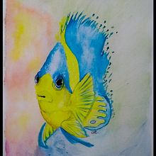 Peixe azul. Projekt z dziedziny Trad, c i jna ilustracja użytkownika Cristina Colato - 05.03.2022