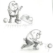 My project in Introduction to the Creation of Cartoon Style Characters course. Un progetto di Illustrazione tradizionale, Character design e Disegno di Elaine Baker - 03.03.2022