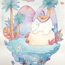 Mon projet du cours : Techniques d'illustration à l'aquarelle et à la gouache. Traditional illustration, Fine Arts, Painting, Watercolor Painting, Children's Illustration, and Gouache Painting project by helene_a - 03.06.2022
