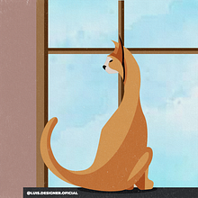 Ilustração do Gato na Janela. Traditional illustration, Design, Graphic Design, Sketchbook, and Digital Drawing project by Luis Henrique da Silva de lima - 03.03.2022