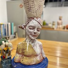 My project in Introduction to Clay Figurative Sculpture course. Projekt z dziedziny  Sztuki piękne i Rzeźba użytkownika sbp5jdgtcm - 06.03.2022