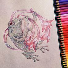 Il mio progetto del corso: Illustrazione surrealista ispirata alla natura. Traditional illustration, Pencil Drawing, Drawing, Artistic Drawing, Naturalistic Illustration, Colored Pencil Drawing, Fine Arts, Creativit, Floral, and Plant Design project by Stefania Ciucani - 03.06.2022