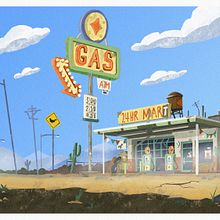 Mein Kursprojekt: Digitale Hintergrundmalerei für Animationen. Projekt z dziedziny Trad, c, jna ilustracja,  Animacja, Ilustracja c, frowa, Malarstwo c i frowe użytkownika Dennis Fink - 03.03.2022