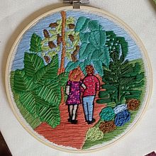 Mi Proyecto del curso: Introducción al bordado botánico. Een project van Borduurwerk y Textielontwerp van May Angeles - 06.03.2022