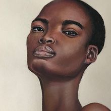 Mon projet du cours : Portrait réaliste à la craie pastel. Traditional illustration, Fine Arts, Drawing, Portrait Drawing, and Realistic Drawing project by Ludmilla Ramseier - 03.06.2022