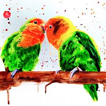 Mon projet du cours : Techniques artistiques d'aquarelle pour illustrer les oiseaux. Een project van Traditionele illustratie, Aquarelschilderen, Realistische tekening y Naturalistische illustratie van Hélène Willo - 17.05.2021